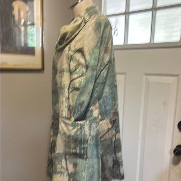 Floral Cowl Neck Midi Dress or tunic plus size available - Picture 4 of 16